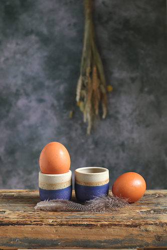 Libby Ballard Indigo Egg cup
